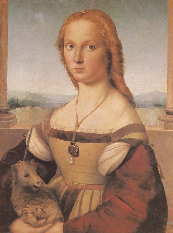RAFFAELLO Sanzio Portrait of younger woman France oil painting art